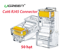 Hạt mạng, đầu bấm mạng Cat6 Ugreen 50962 - Hộp 50 hạt
