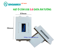 Hạt ổ cắm USB 3.0 âm tường P21 Sinoamigo chính hãng