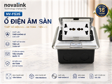 Hộp điện âm sàn đa năng Novalink NV-FS3S - Tích hợp điện, mạng, hdmi, vga, usb, audio