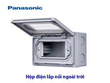 Hộp điện lắp nổi 3 thiết bị ngoài trời chống nước IP55 có nắp che mưa Panasonic WEG8973LH-VN