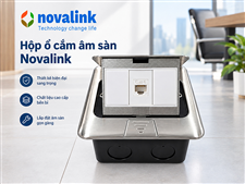 Hộp ổ cắm âm sàn 1 cổng LAN Cat6 Novalink NV-FS3S