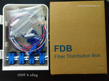 Hộp phối quang ODF 8 cổng vỏ nhựa đầy đủ phụ kiện