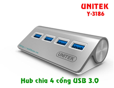 Hub chia 4 cổng USB 3.1 Unitek Y-3186 cao cấp
