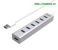 Hub chia 7 cổng USB 3.0 chính hãng Unitek Y-3090 vỏ nhôm cao cấp