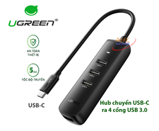 Hub chuyển đổi USB-C ra 4 cổng USB 3.0 Ugreen 10916