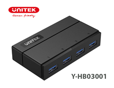 Hub USB 3.0 4 cổng Unitek Y-HB03001, 5Gbps, nguồn 12V/2A