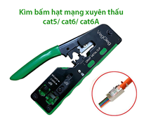 Kìm bấm mạng xuyên thấu Pass-Thru đa năng RJ45 RJ11 RJ12 6P 8P VegGieg V-E111
