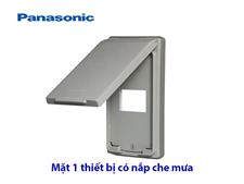 Mặt 1 thiết bị có nắp che mưa Panasonic WEG7901