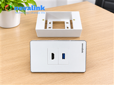 Mặt ổ cắm HDMI + USB âm tường - Wallplate HDMI, USB âm tường