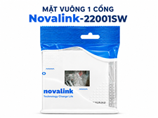 Mặt vuông 1 cổng lắp mạng, HDMI, USB, Audio Novalink NV-22001SW