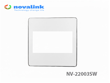 Mặt vuông âm tường 3 thiết bị (3 lỗ) lắp mạng, HDMI, USB, Audio Novalink NV-22003SW