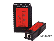 Máy test PoE và cáp mạng RJ45, RJ11 Noyafa NF-468PF - kiểm tra nguồn 802.3af/at