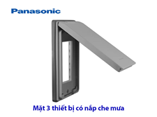 Nắp che mưa chống nước IP55 Panasonic WEG7903 cho mặt 3 thiết bị công tắc ổ cắm