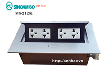 Ổ cắm điện âm bàn Sinoamigo STS-212SE nhập khẩu chính hãng (gồm 4 ổ điện)