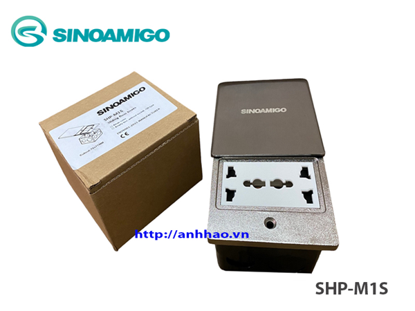 Ổ cắm điện âm sàn nắp trượt Sinoamigo SHP-M1S chính hãng