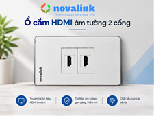 Ổ cắm HDMI âm tường Novalink (2 ổ cắm HDMI)