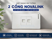 Ổ cắm mạng RJ45 âm tường (gồm 2 ổ mạng cat6)