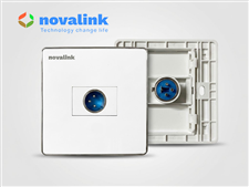 Ổ cắm Micro Canon âm tường Novalink 1 cổng - Cổng XLR cho hệ thống âm thanh phòng họp