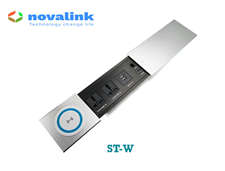 Ổ điện âm bàn nắp trượt Novalink ST-W - Tích hợp sạc không dây, HDMI, LAN cao cấp