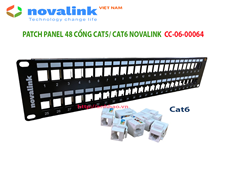 Patch panel 48 cổng Novalink CC-06-00064 made in Taiwan
