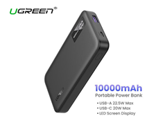 Pin sạc dự phòng 10000mAh Ugreen 25742 - Sạc nhanh hai chiều, nhỏ gọn, an toàn