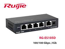 RUIJIE RG-ES105D- Switch 5 cổng 10/100 BASE-T kim loại