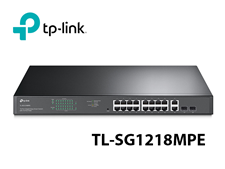 Switch 16 cổng PoE Gigabit TP-Link TL-SG1218MPE 250W vỏ thép gắn rack