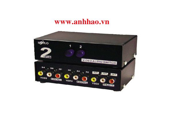 Switch chia Video , Audio 2 cổng  VIki MT-231AV chính hãng