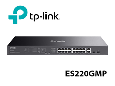 Switch Easy Managed PoE 20 cổng gigabit TP-Link Omada ES220GMP 250W