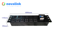 Thanh nguồn PDU 6 ổ cắm C13 và 6 ổ cắm 3 chấu đa năng dùng cho tủ rack