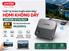 Thiết bị phản chiếu màn hình HDMI không dây Unitek V1162B01 hỗ trợ 4K 60Hz