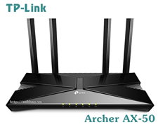 TP-Link Archer AX50 - Bộ phát Wi-Fi 6 băng tầng kép AX3000