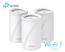 TP-Link Deco BE63 Wi-Fi 7 Mesh BE10000 (3-Pack) - Tốc Độ 10Gbps, 6GHz, MU-MIMO, HomeShield