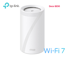 TP-Link Deco BE95 - Mesh Wi-Fi 7 hệu suất cao, 4 băng tần, hỗ trợ MLO, AI Mesh thông minh