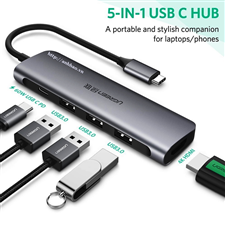 Ugreen 50209 - Hub mở rộng USB-C sang HDMI + USB 3.0 + USB-C chính hãng